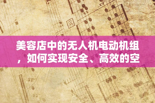 美容店中的无人机电动机组，如何实现安全、高效的空中服务？