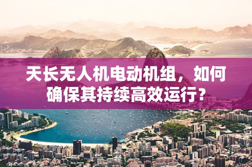 天长无人机电动机组，如何确保其持续高效运行？