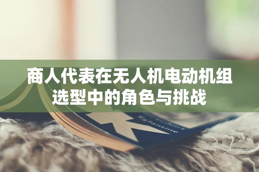 商人代表在无人机电动机组选型中的角色与挑战