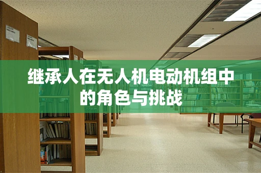 继承人在无人机电动机组中的角色与挑战