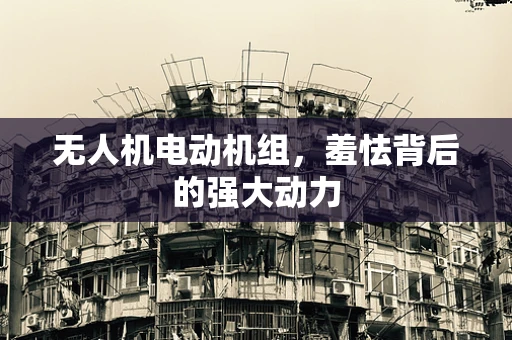 无人机电动机组，羞怯背后的强大动力
