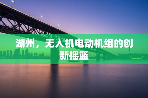 湖州，无人机电动机组的创新摇篮