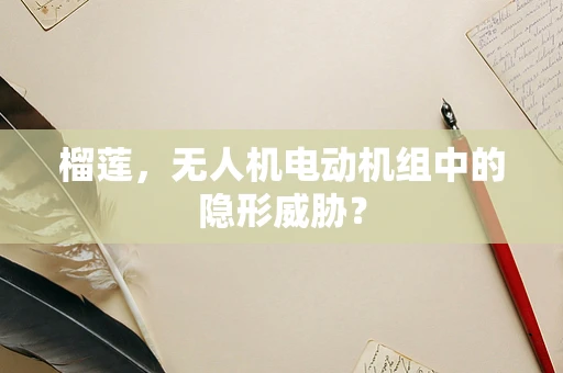 榴莲，无人机电动机组中的隐形威胁？