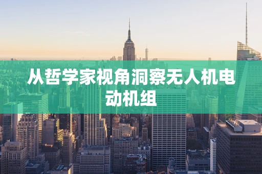 从哲学家视角洞察无人机电动机组