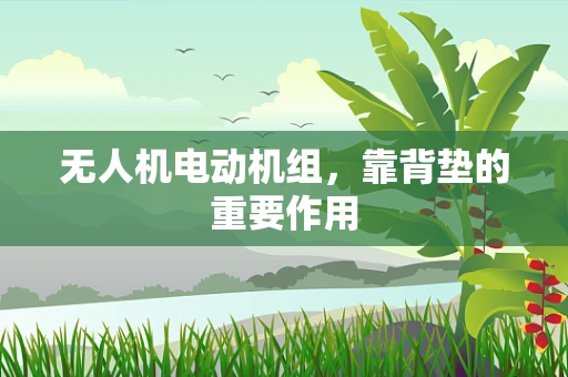 无人机电动机组，靠背垫的重要作用