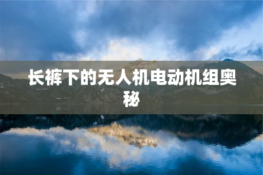 长裤下的无人机电动机组奥秘