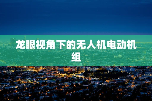 龙眼视角下的无人机电动机组