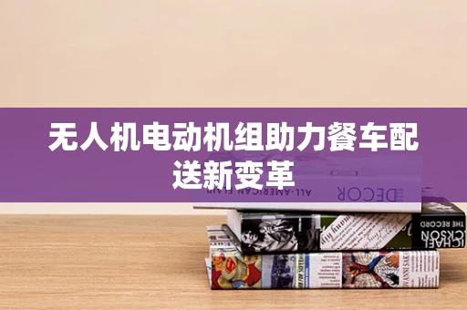 无人机电动机组助力餐车配送新变革