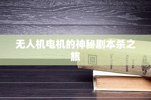无人机电机的神秘剧本杀之旅