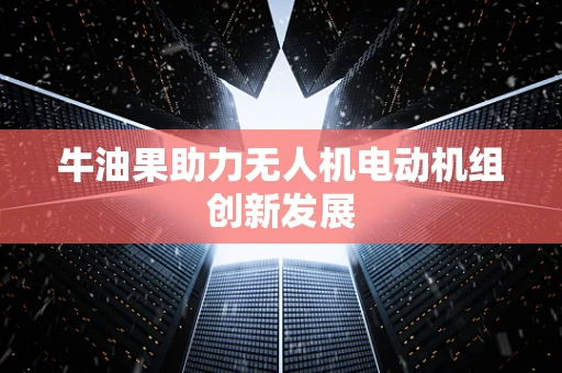 牛油果助力无人机电动机组创新发展
