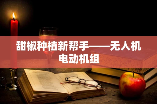 甜椒种植新帮手——无人机电动机组