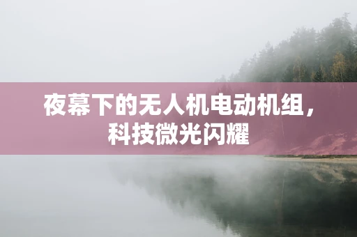 夜幕下的无人机电动机组，科技微光闪耀