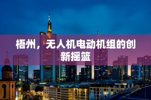 梧州，无人机电动机组的创新摇篮