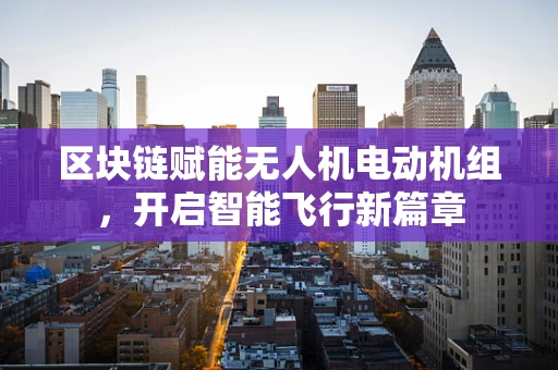 区块链赋能无人机电动机组，开启智能飞行新篇章