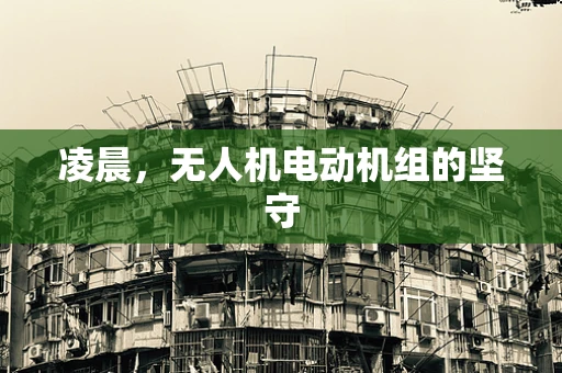 凌晨，无人机电动机组的坚守