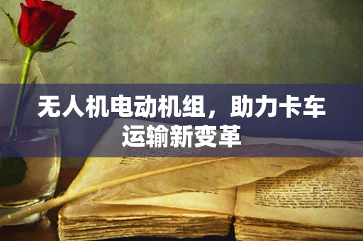 无人机电动机组，助力卡车运输新变革