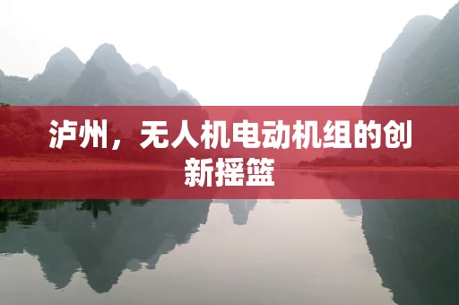 泸州，无人机电动机组的创新摇篮