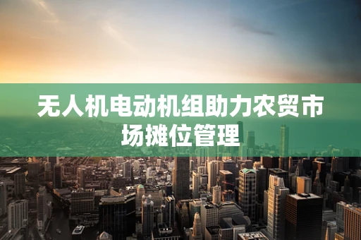 无人机电动机组助力农贸市场摊位管理