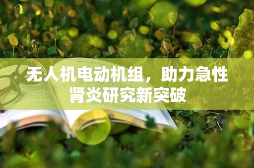 无人机电动机组，助力急性肾炎研究新突破