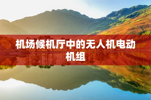 机场候机厅中的无人机电动机组