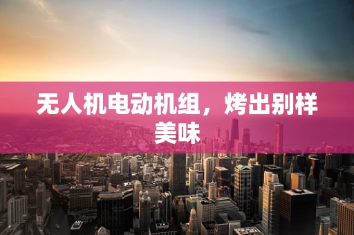 无人机电动机组，烤出别样美味