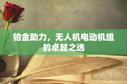 铂金助力，无人机电动机组的卓越之选