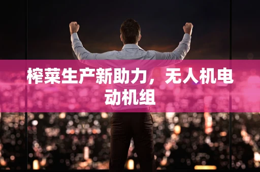 榨菜生产新助力，无人机电动机组