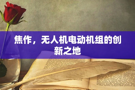 焦作，无人机电动机组的创新之地
