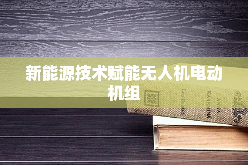 新能源技术赋能无人机电动机组