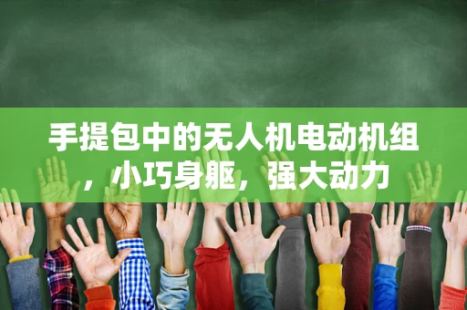 手提包中的无人机电动机组，小巧身躯，强大动力