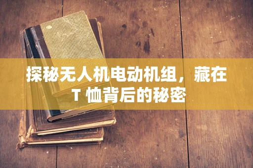 探秘无人机电动机组，藏在 T 恤背后的秘密