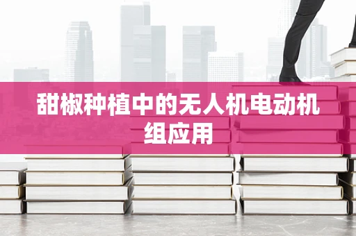 甜椒种植中的无人机电动机组应用
