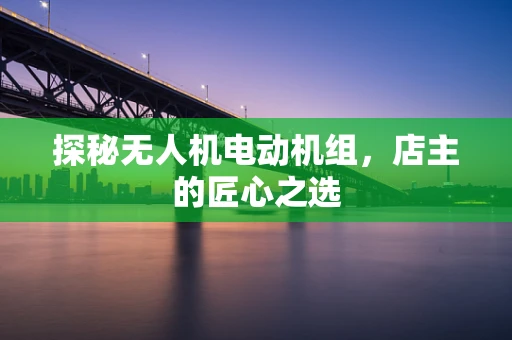 探秘无人机电动机组，店主的匠心之选