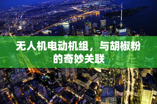 无人机电动机组，与胡椒粉的奇妙关联