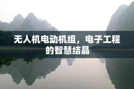 无人机电动机组，电子工程的智慧结晶