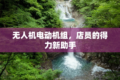 无人机电动机组，店员的得力新助手