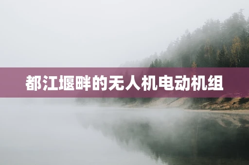 都江堰畔的无人机电动机组
