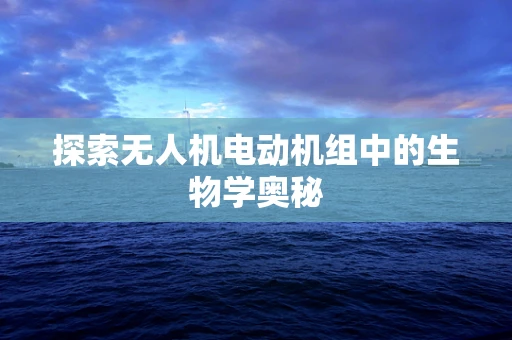 探索无人机电动机组中的生物学奥秘