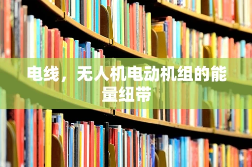 电线，无人机电动机组的能量纽带