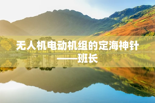 无人机电动机组的定海神针——班长
