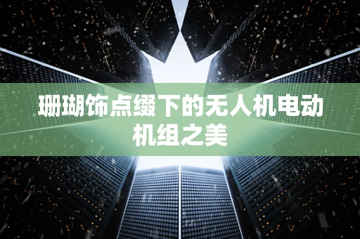 珊瑚饰点缀下的无人机电动机组之美