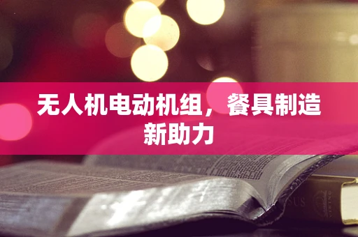 无人机电动机组，餐具制造新助力