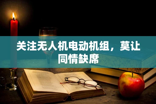 关注无人机电动机组，莫让同情缺席