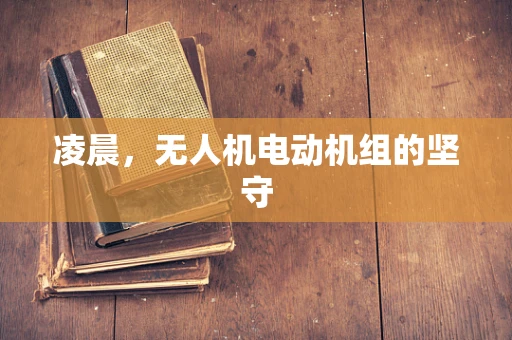 凌晨，无人机电动机组的坚守