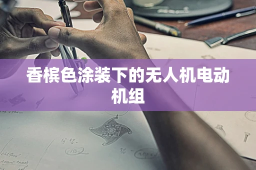香槟色涂装下的无人机电动机组