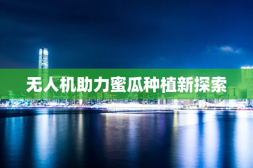 无人机助力蜜瓜种植新探索