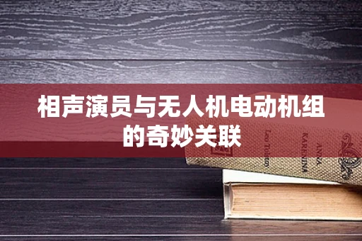 相声演员与无人机电动机组的奇妙关联