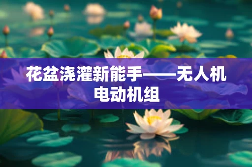花盆浇灌新能手——无人机电动机组