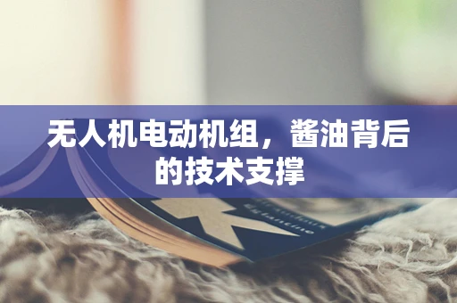 无人机电动机组，酱油背后的技术支撑