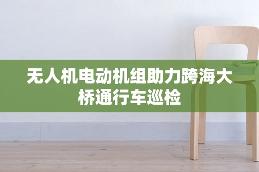 无人机电动机组助力跨海大桥通行车巡检